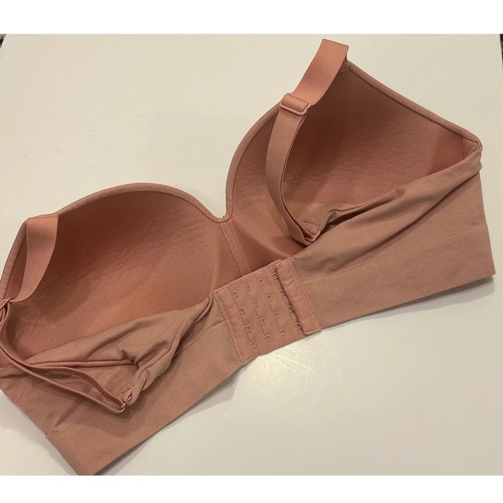 Truekind‎ XL Seamless Wireless Comfort Bra Nude Full Coverage Support - Picture 3 of 4